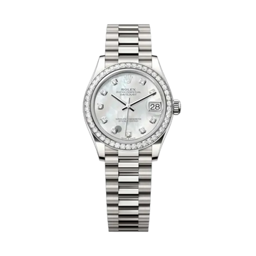 Datejust Oyster 31mm – Mother of Pearl Dial with White Gold & Zircon