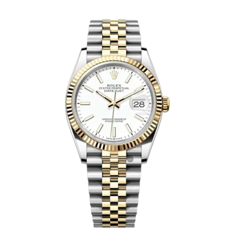 Datejust Oyster 31mm – White Dial with Yellow & White Gold
