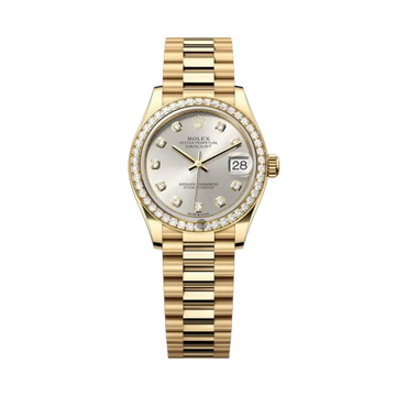 Datejust Oyster 31mm – Silver Zircon Dial with Yellow Gold & Steel