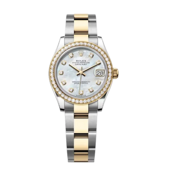 Datejust 31mm – Yellow & White Gold, Mother-of-Pearl Dial, Zircon