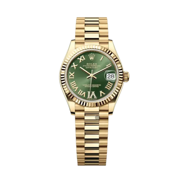 Datejust Oyster 31mm – Green Dial with Yellow Gold & Steel