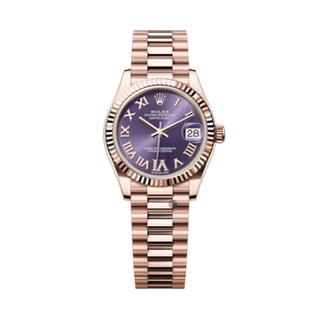 Datejust Oyster 31mm – Purple Dial in Rose Gold & Steel