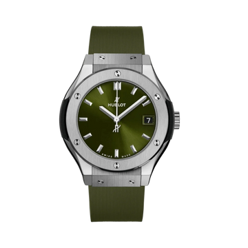 Classic Fusion Titanium Green 33mm Steel Zircon