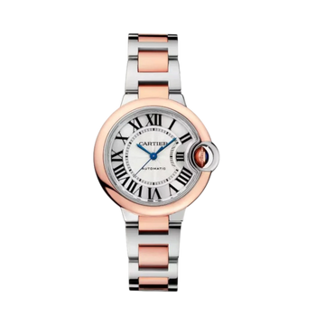 Ballon Bleu de Cartier 36mm Rose & White Gold Steel Mechanical