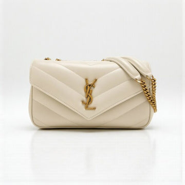 YSL Loulou Small Bag Off White – Soft Lambskin Leather