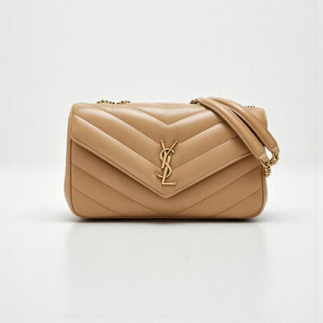 YSL Loulou Small Bag Beige – Soft Lambskin Leather
