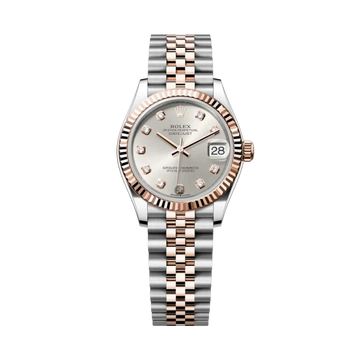 Datejust Oyster 31mm – Silver Zircon Dial in Gold & Steel