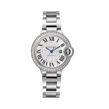 Ballon Bleu de Cartier 36mm Steel Mechanical Zircon