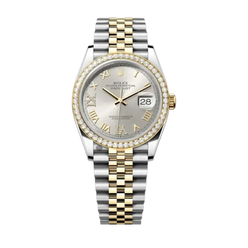 Datejust Oyster 36mm Stainless Steel Zircon Watch
