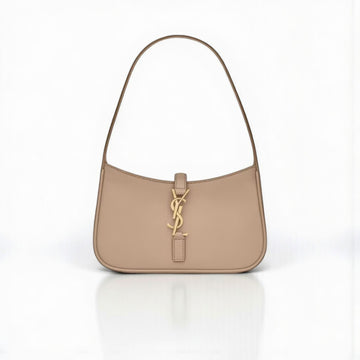 YSL Mini LE 5 À 7 Dark Beige Smooth Leather 19cm Bag