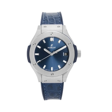 Classic Fusion Titanium 33mm Steel Zircon Alligator Strap