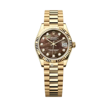 Datejust Oyster 31mm – Brown Mother-of-Pearl Dial with Yellow Gold