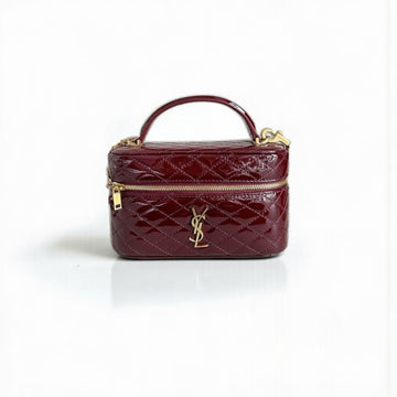 YSL Gaby Vanity Mini Bag 18cm Glossy Patent Leather