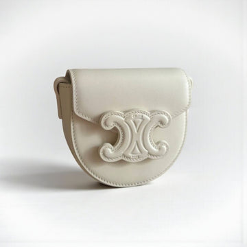 Celine Micro Besace Cuir Triomphe Slingbag Shiny Calfskin Leather 8x11.5x4cm