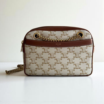 Celine Patapans Triomphe Canvas Bag 14x21x4cm