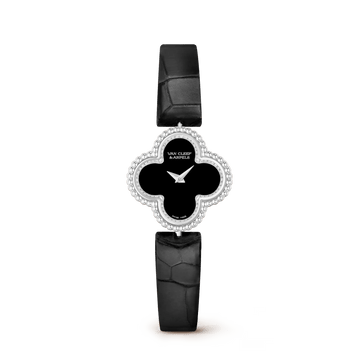 Sweet Alhambra Watch 22.7mm with Diamonds & Onyx