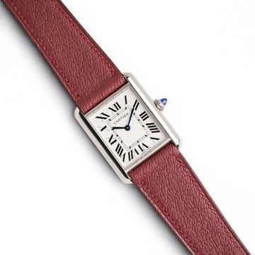 Tank Must de Cartier Watch 25mm Quartz with Calfskin Strap