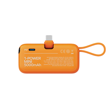 MOMAX 1-POWER MINI 5000mAh 3IN1 POWER BANK WITH USB-C PLUG