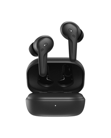 Moxedo True Wireless Earbuds S5 Bluetooth 5.4 ENC Technology 7 Hours Playing Time 300 mAh Charging Case with Built-in 4 Powerful Microphones (Black)