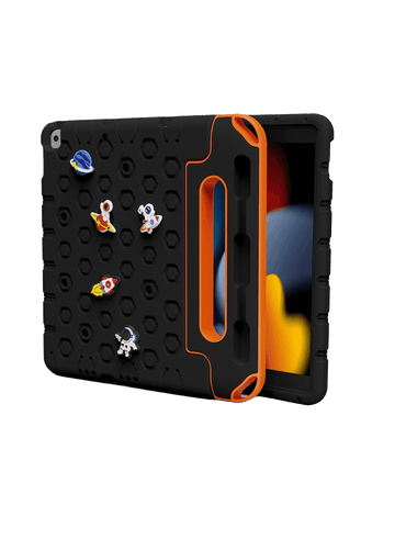 Moxedo EVA Silicone Kids Case Cover DIY 3D Cartoon Pattern with Pencil Holder for Apple iPad 7/8/9 (10.2 inch)