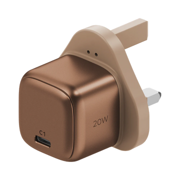 MOMAX 1-CHARGE 20W 1 PORT CHARGER (Color: ROSE GOLD)
