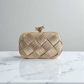 Bottega Veneta Knot Clutch – Padded Design with Signature Knot