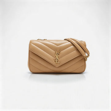 YSL Loulou Mini Bag Beige – Soft Lambskin Leather
