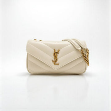YSL Loulou Mini Bag Off White – Soft Lambskin Leather