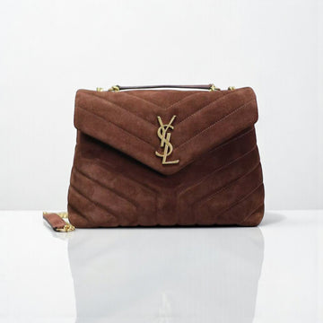 YSL Loulou Bag 24cm Suede Calfskin Leather