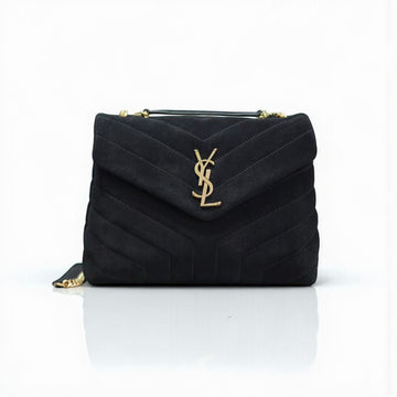 YSL Loulou Bag 24cm Suede Calfskin Leather