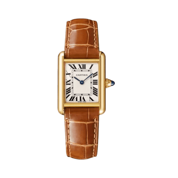 Tank Louis Cartier Watch 25mm Steel with Alligator Strap