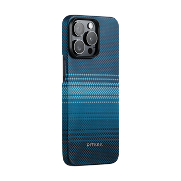 PITAKA Sunset Moonrise Tactile Woven Case for iPhone 15 Pro Max