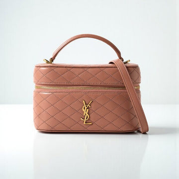 YSL Gaby Vanity Mini Bag in Pink Lambskin Leather, 18cm