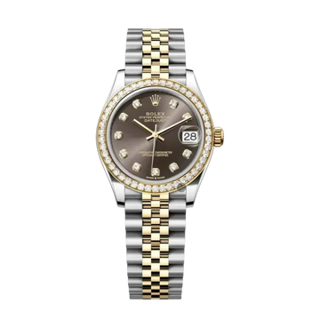 Datejust Oyster 31mm – White Gold & Steel with Zircon Details