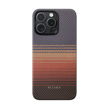 PITAKA Sunset Moonrise Tactile Woven Case for iPhone 15 Pro Max