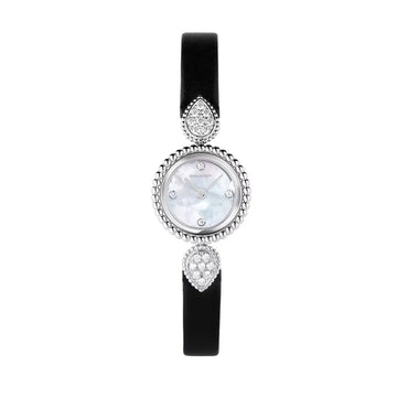 Boucheron Serpent Bohème 23mm Steel with Zircon