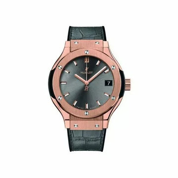 Classic Fusion Titanium 33mm Steel Zircon Alligator Strap