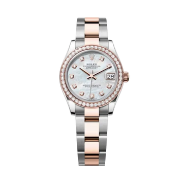 Datejust 31mm – White & Rose Gold, Mother-of-Pearl Dial, Zircon