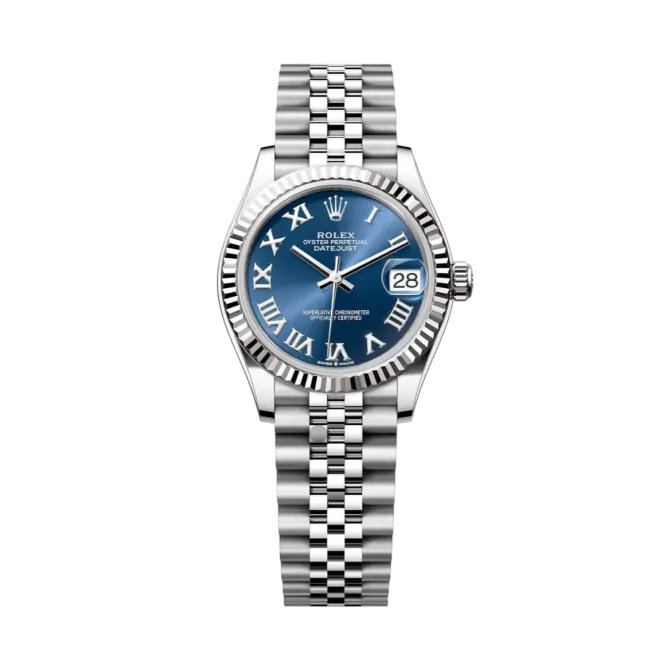 Datejust Oyster 31mm – Blue Dial in White Gold & Steel