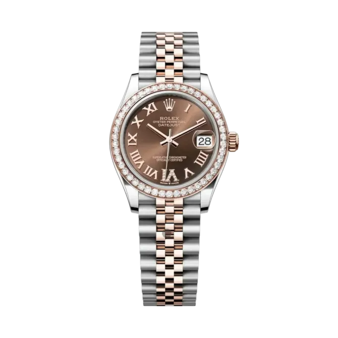 Datejust Oyster 31mm – Brown Dial with White & Rose Gold