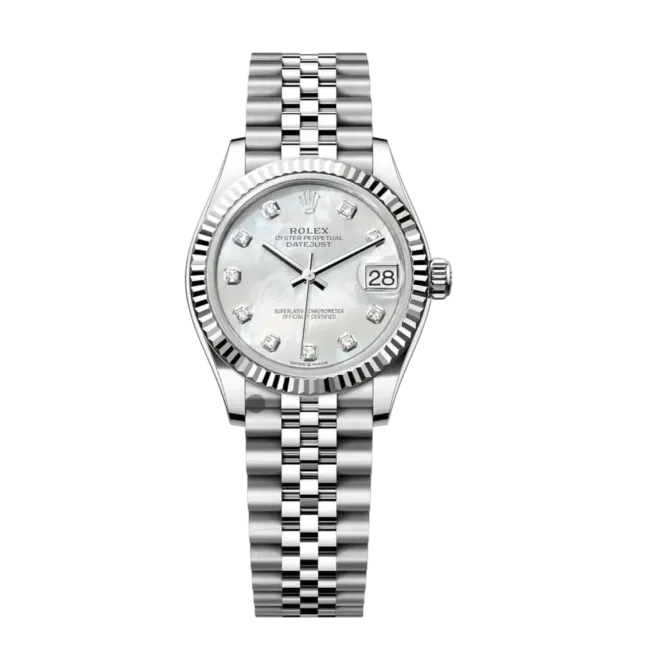 Datejust Oyster 31mm – Mother-of-Pearl Dial with White Gold & Steel