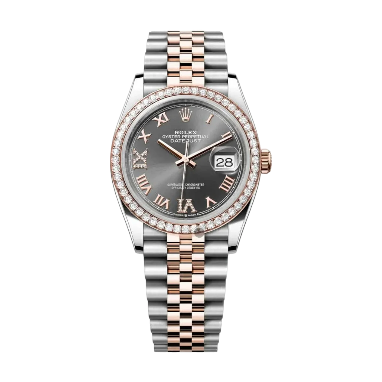 Datejust Oyster 36mm – Stainless Steel, Zircon Elegance