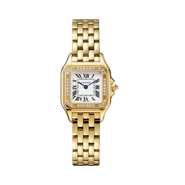 Panthère de Cartier Small 23x30mm Yellow Gold Zircon Quartz