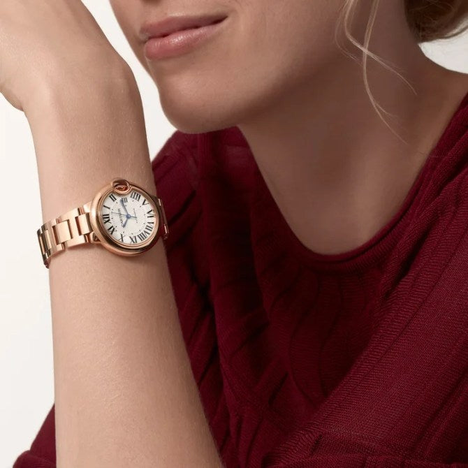 Ballon Bleu de Cartier 36mm Rose Gold Steel Mechanical