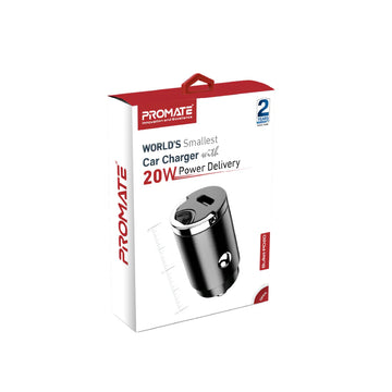 PROMATE Bullet-PD20 World's Smallest Car Charger with 20W Power Delivery