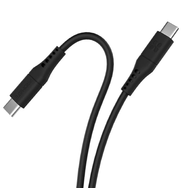 PROMATE PowerLink-CC200 60W Power Delivery Ultra-Fast USB-C Soft Silicon Cable