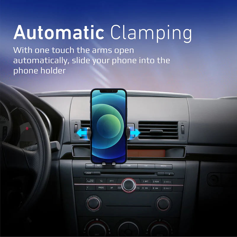 PROMATE PowerMount- 15W Smart Sensor Car Wireless Charger