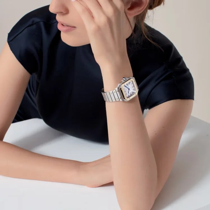 Santos de Cartier Watch 36mm Steel Mechanical Movement