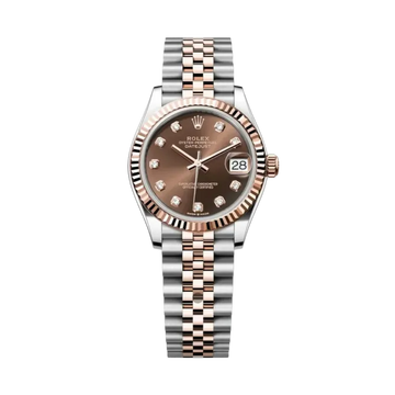 Datejust Oyster 31mm – Brown Zircon Dial with White & Rose Gold