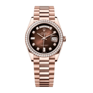 Day-Date 36 mm Stainless Steel Zircon Watch